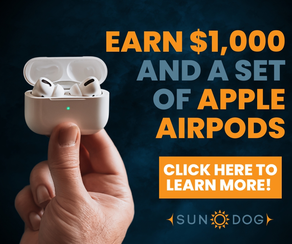 Earn 1000 and A Set of Apple Airpods
