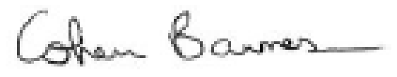 Cohen Barnes – Signature Cohen Barnes Signature